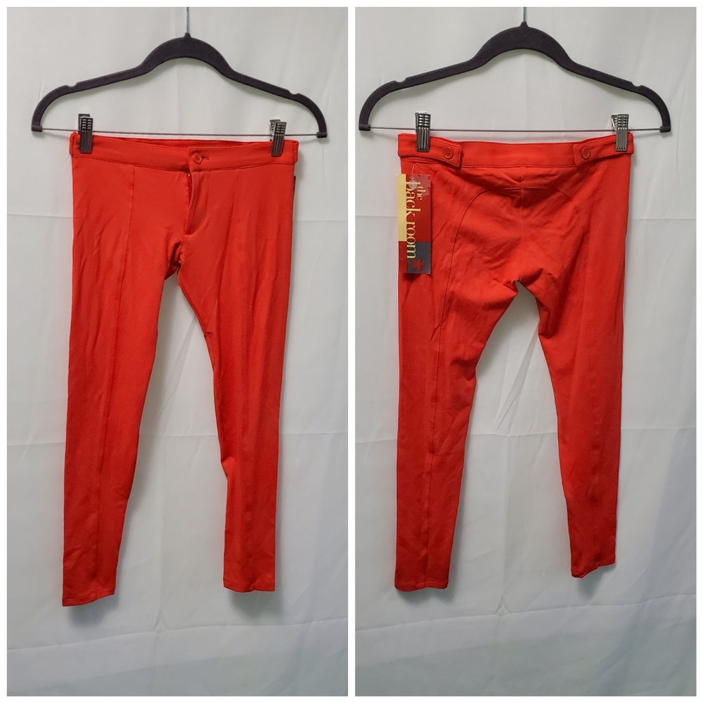 NWT! David Lerner Studio Legging for Loehmann in Poppy Vivid Red Size Small
